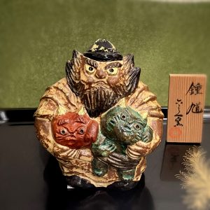 京焼置物『鐘馗』