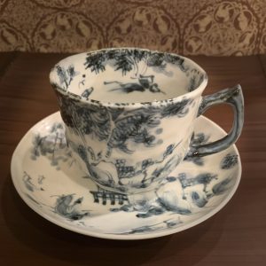 父の日ギフト🎁清水焼『山水絵カップ&ソーサー』