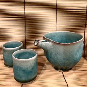 父の日ギフト🎁京焼『ターコイズ酒器揃』