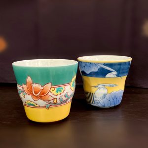 色鍋島　蕎麦猪口『KARAKUSA 』『SAGI 』