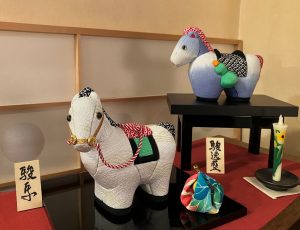 2026年迎春🐎　木目込干支人形『駿馬』『駿逸藍』