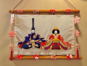 古布押絵タペストリー『桜花親王』